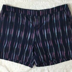 Merona Sz 4 Navy Shorts with Purple and Blue